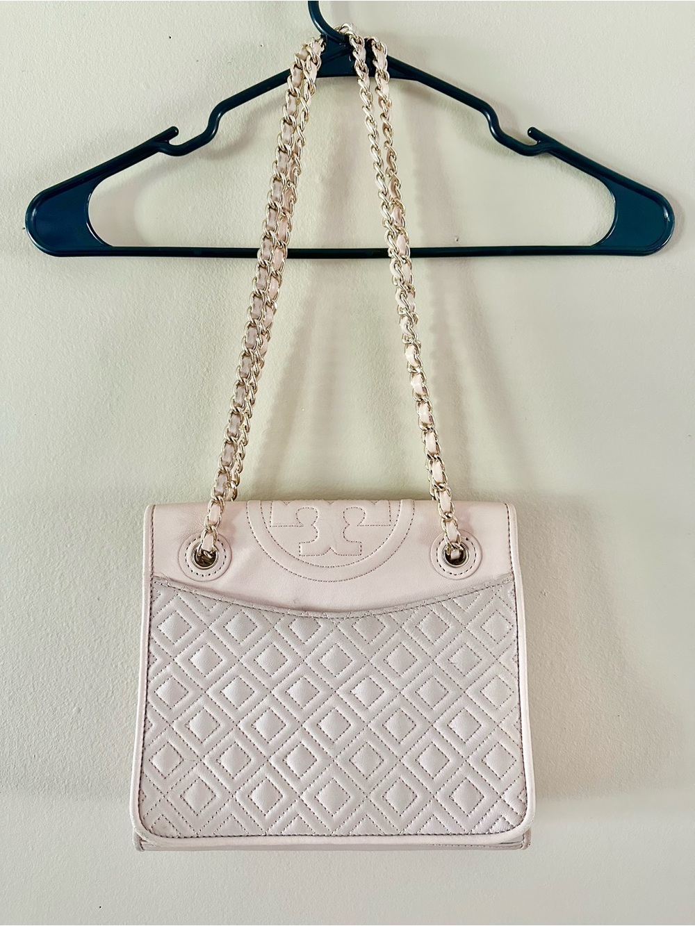 Tory Burch Pink Quilted Chain Strap Shoulder Bag